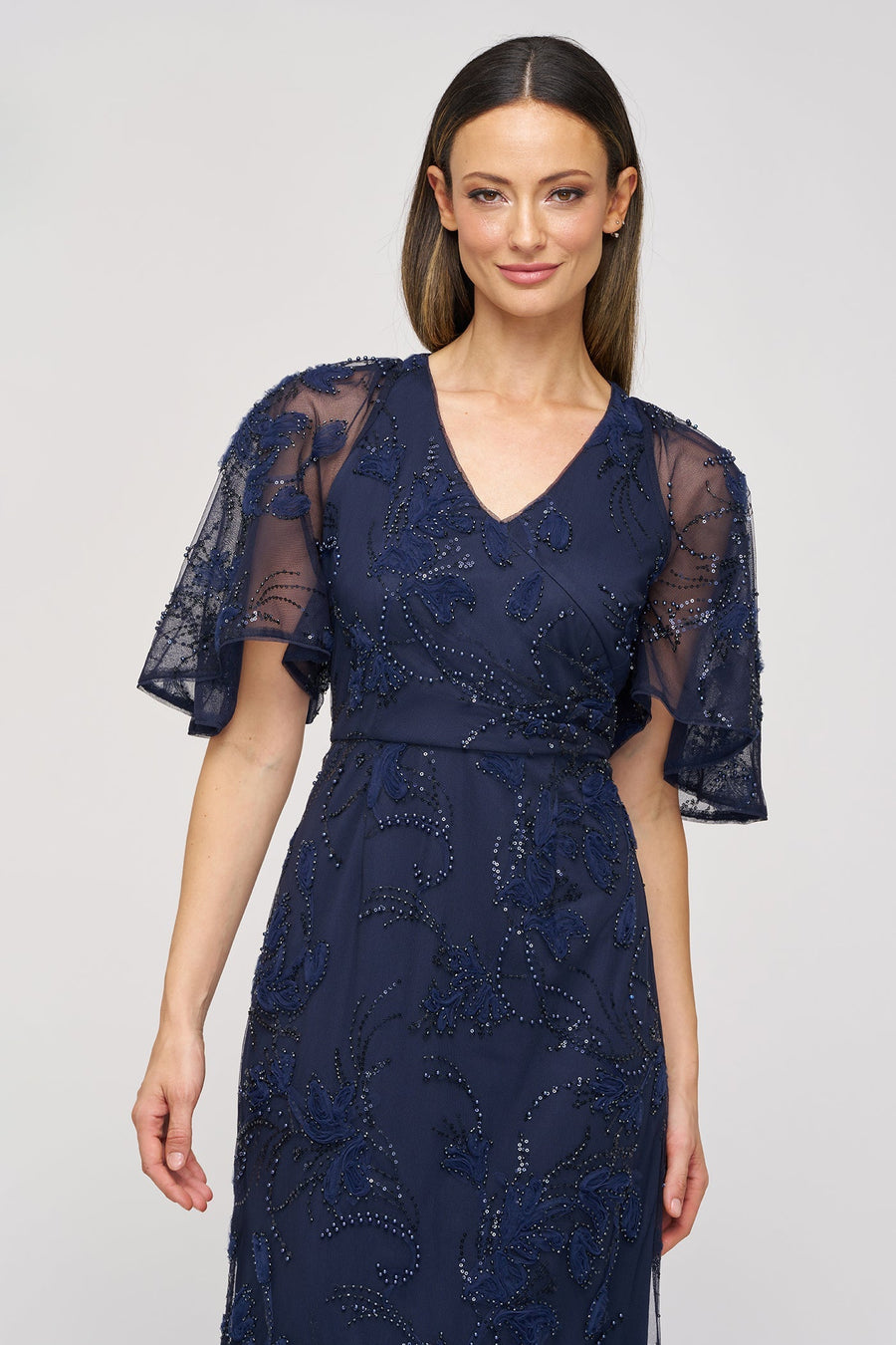 Cape Sleeve Mermaid Gown JS Collections 86113580 Wholesale