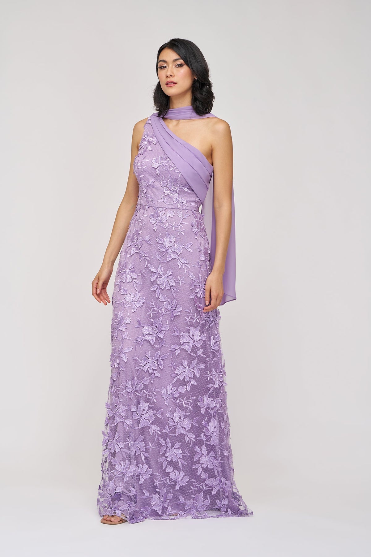 Nola Chiffon Drape Gown JS Collections 86113595 Wholesale