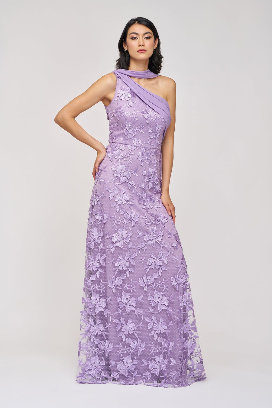Nola Chiffon Drape Gown JS Collections 86113595 Wholesale