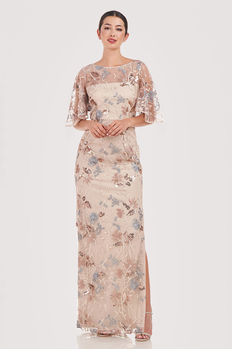 Daphne Flutter Column Gown JS Collections 8618674