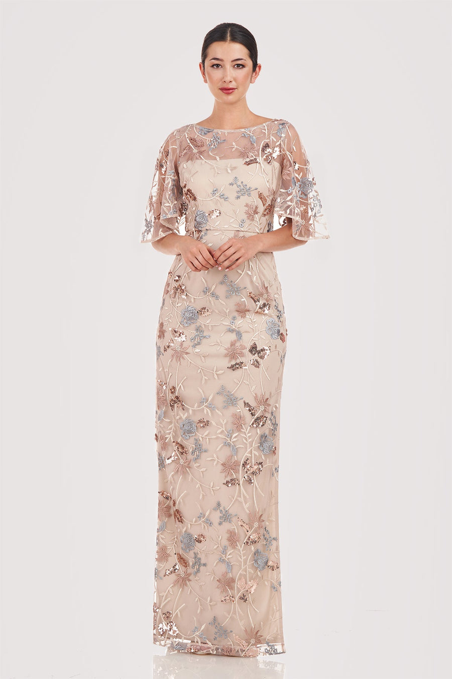 Daphne Flutter Column Gown JS Collections 8618674