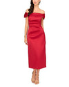 Aidan Mattox MD1E208635 Midi Satin Cocktail Dress