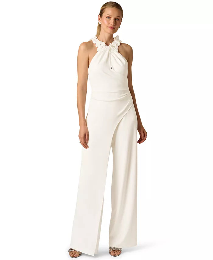 Rosette Halter Jumpsuit Adrianna Papell AP1E212838