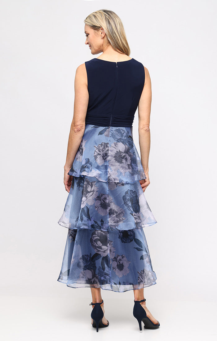 Floral Organza A Line Dress SL Fashions 9141230