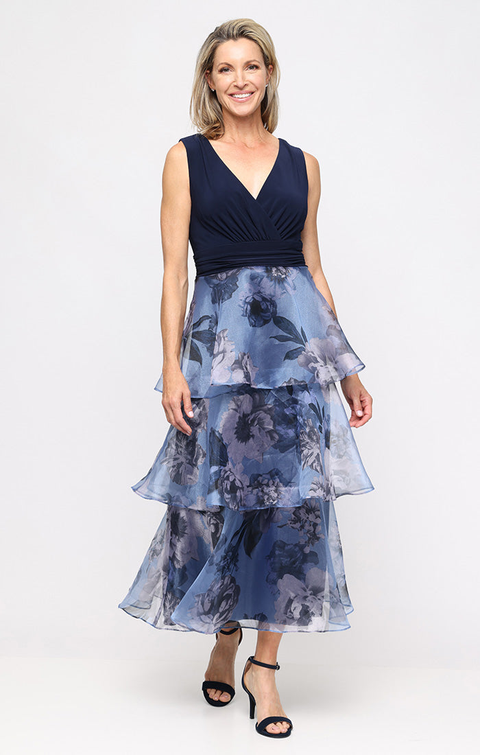 Floral Organza A Line Dress SL Fashions 9141230