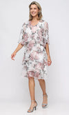 Floral Tiered Jacket Dress SL Fashions 9255286
