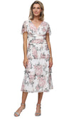 Short Tea Length Print Cocktail Dress SL Fashions 9155288