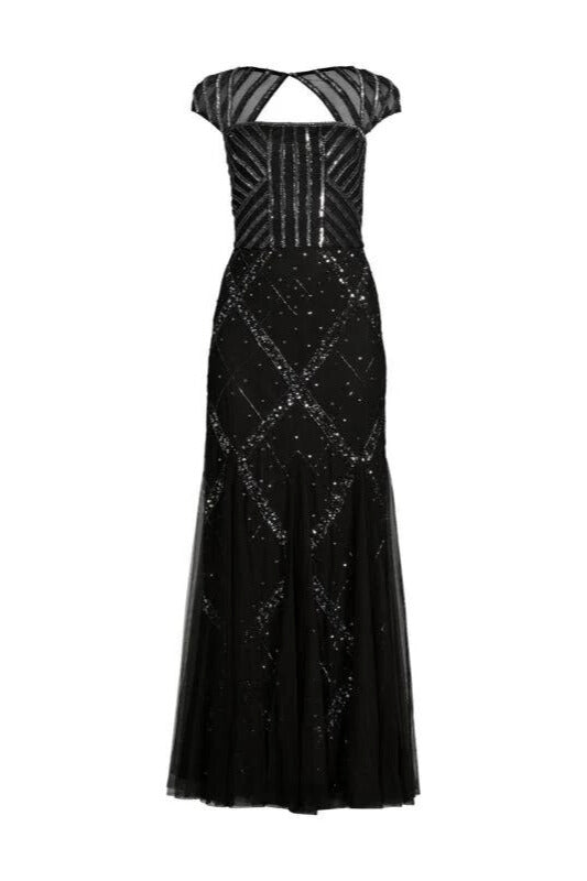 Adrianna Papell Women's Beaded Cap Sleeve Gown - Wholesale