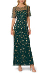 Formal Dresses Long Evening Beaded Formal Prom Dress Adrianna Papell AD5E212396 Green Gold