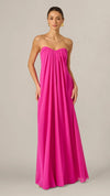 Adrianna Papell ADAE213031 Pink Flame, full-frame front view
