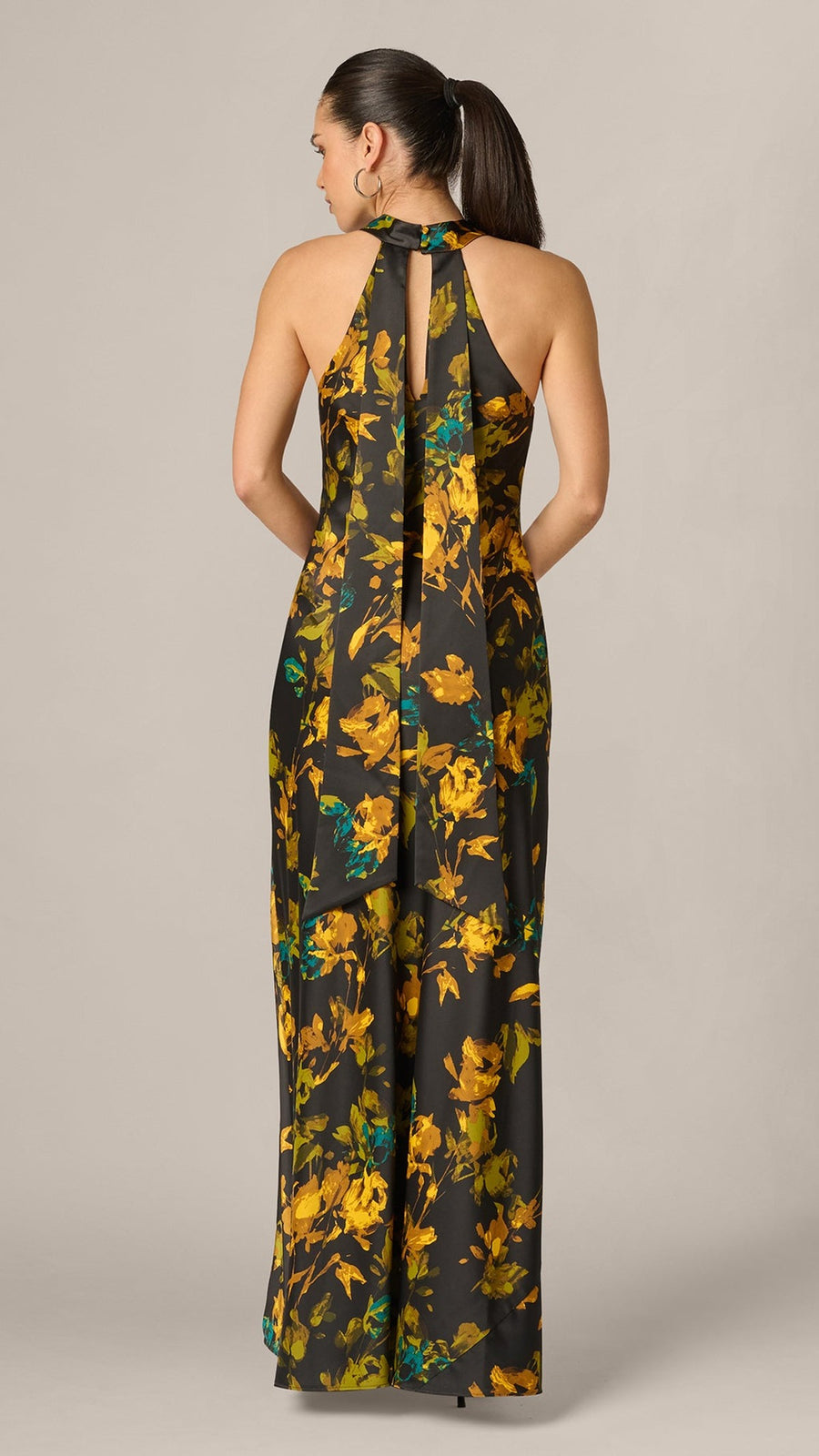 Adrianna Papell 213584 Black Multi, back view