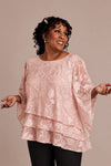 Shell Pink Alex Evenings 8475812 blouse front