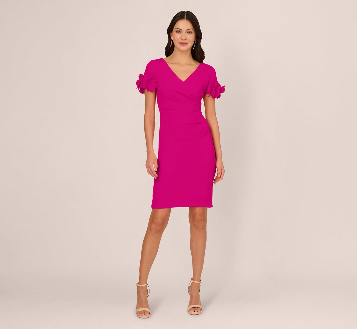 Wholesale Adrianna Papell AP1D105268 Short Scuba Bodycon Cocktail Dress
