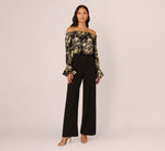 Wholesale Lace And Crepe Jumpsuit Adrianna Papell AP1D105564