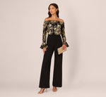 Wholesale Lace And Crepe Jumpsuit Adrianna Papell AP1D105564