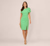 Wholesale Adrianna Papell AP1D105709 Short Sleeve Knee-Length Crepe Cocktail Bow Dress
