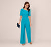 Bateau Floor-Length Crepe Formal Sheath Adrianna Papell AP1D105768