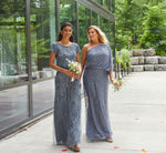 Wholesale Draped One Shoulder Dress With Sequin Detail Adrianna Papell AP1E207598