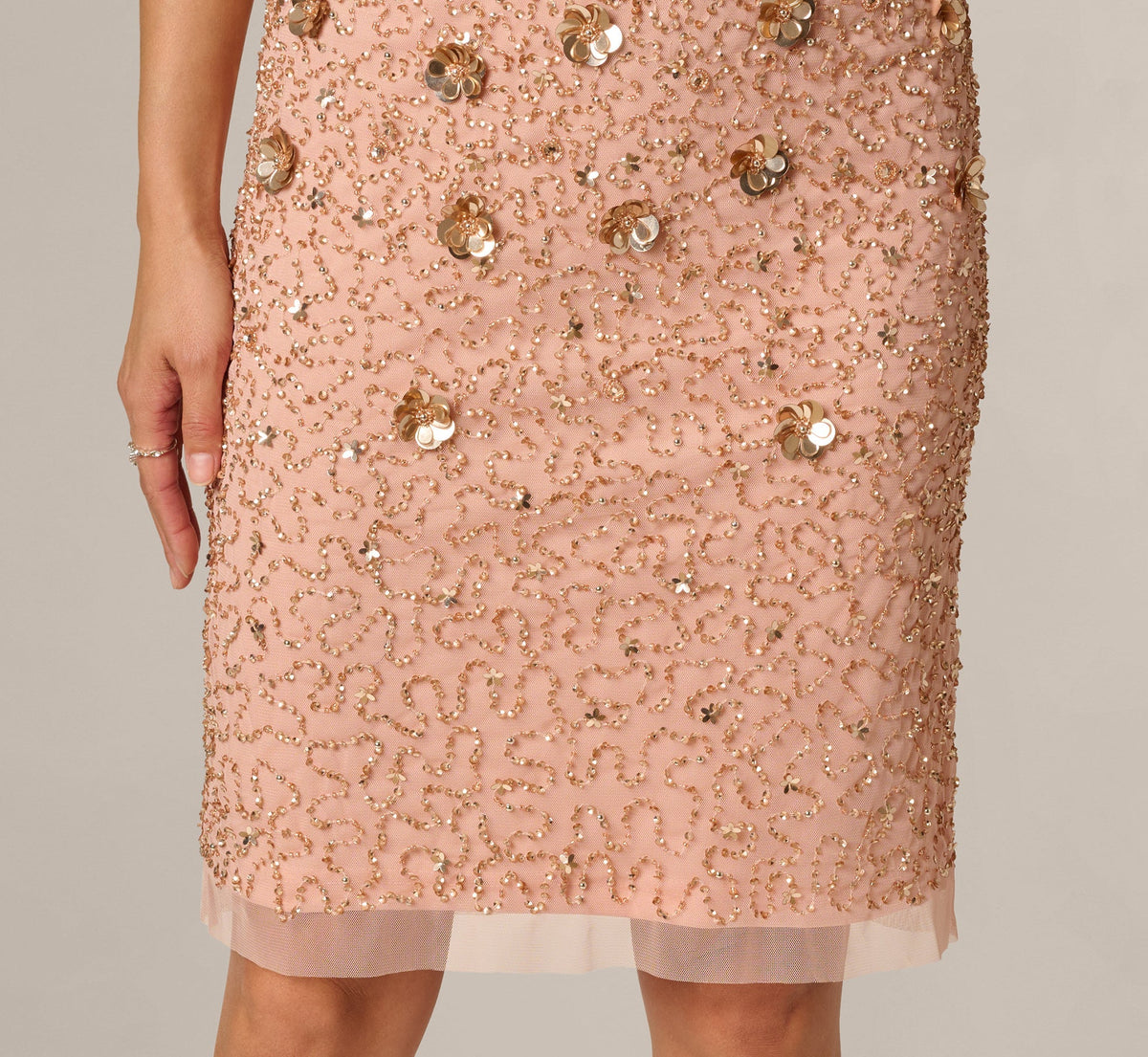Wholesale Adrianna Papell AP1E207750 Short Beaded Cokctail Dress