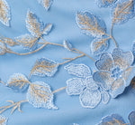 Wholesale Cap Sleeve Floral Embroidered Illusion Godet Gown Adrianna Papell AP1E211758