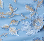 Wholesale Cap Sleeve Floral Embroidered Illusion Godet Gown Adrianna Papell AP1E211758