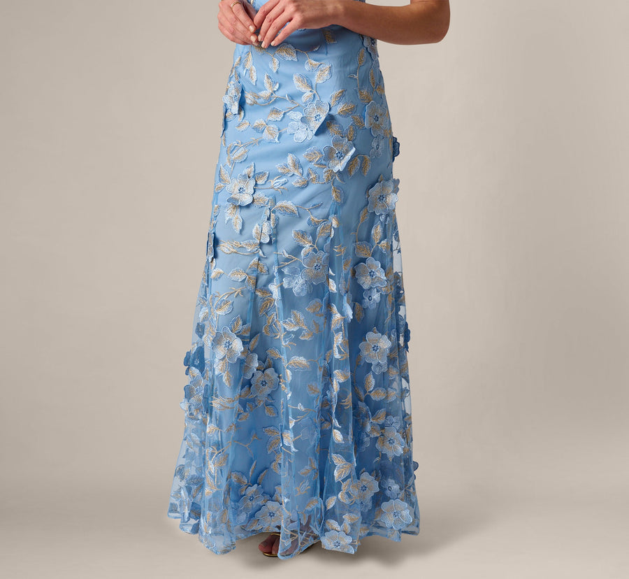 Adrianna Papell AP1E211758 Light Blue/Gold lifestyle view
