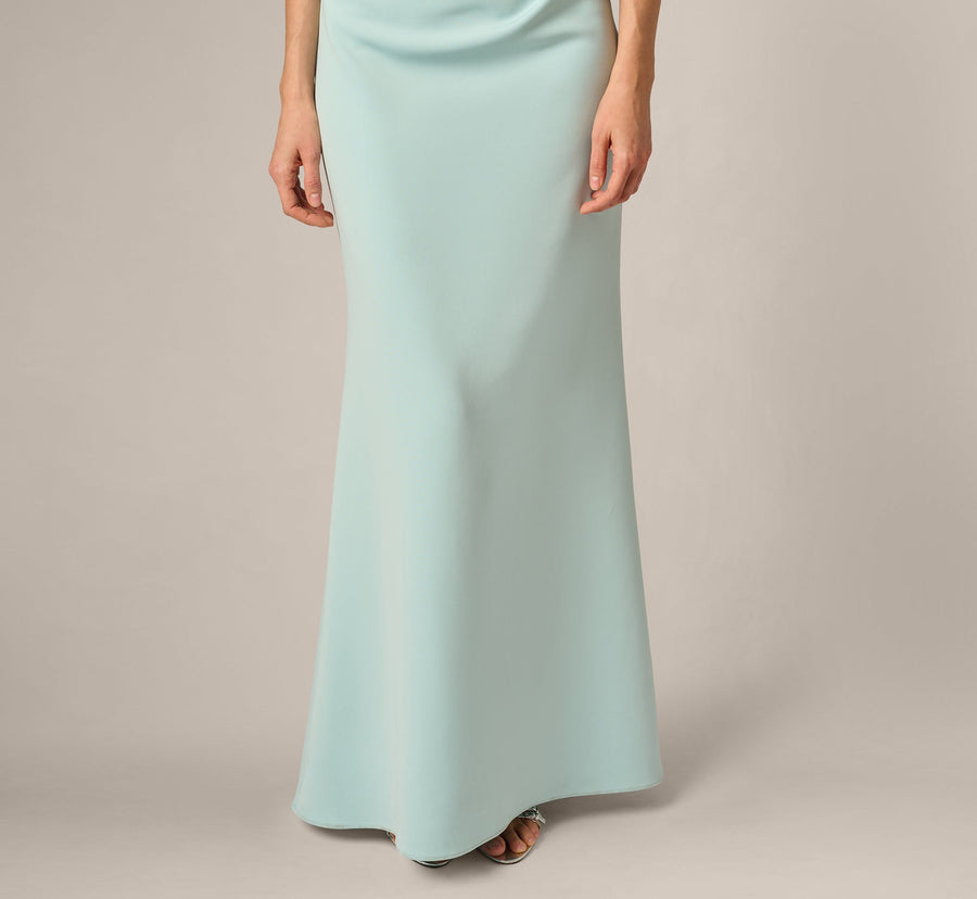 Wholesale Adrianna Papell AP1E211975 Long Off Shoulder Rosette Dress