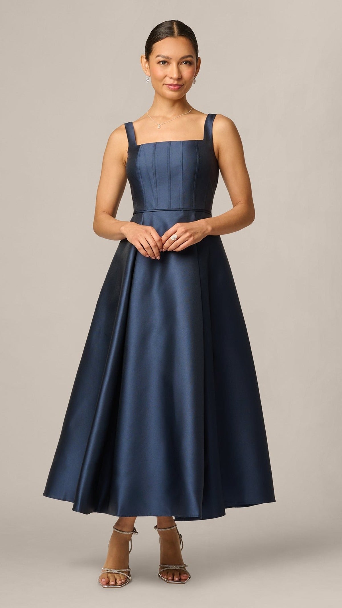 Adrianna Papell AP1E211978 Midnight Petite, verified full-length front view