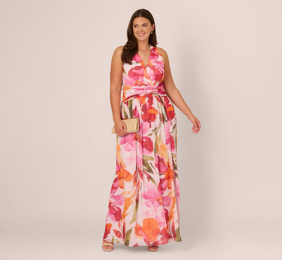 Wholesale Adrianna Papell AP1E212082 Long Floral Maxi Dress