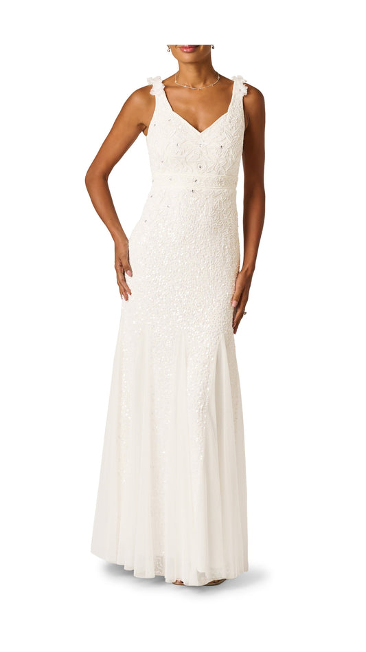 Adrianna Papell Beaded Godet Mermaid Gown 212746 Wholesale