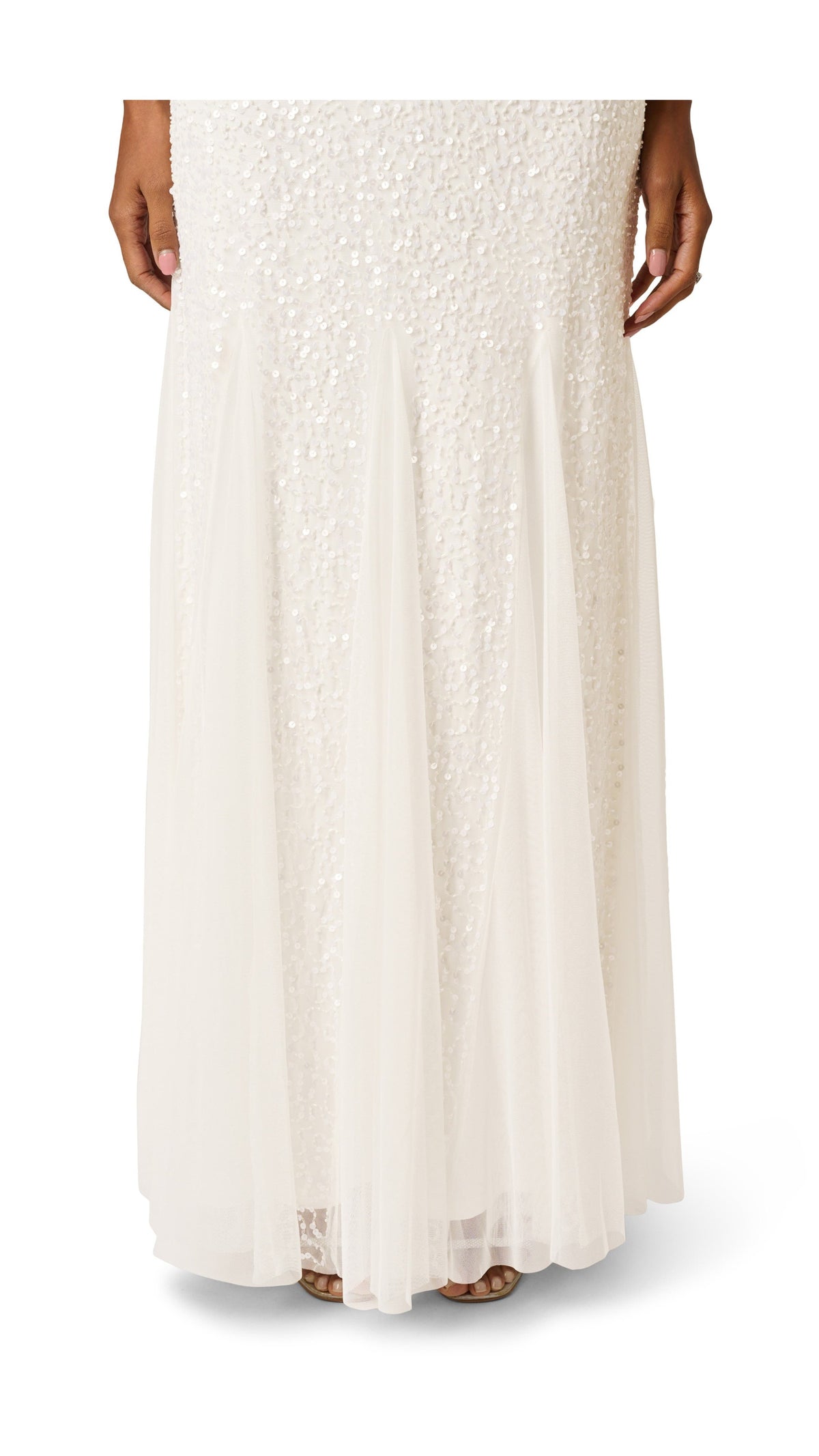 Adrianna Papell Beaded Godet Mermaid Gown 212746 Wholesale