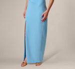 Wholesale Beaded One Shoulder Stretch Column Gown Adrianna Papell AP1E212835
