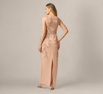 Wholesale Hand-Beaded Sleeveless Slim Column Gown Adrianna Papell AP2E208131