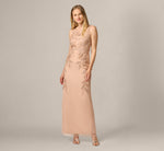 Wholesale Hand-Beaded Sleeveless Slim Column Gown Adrianna Papell AP2E208131