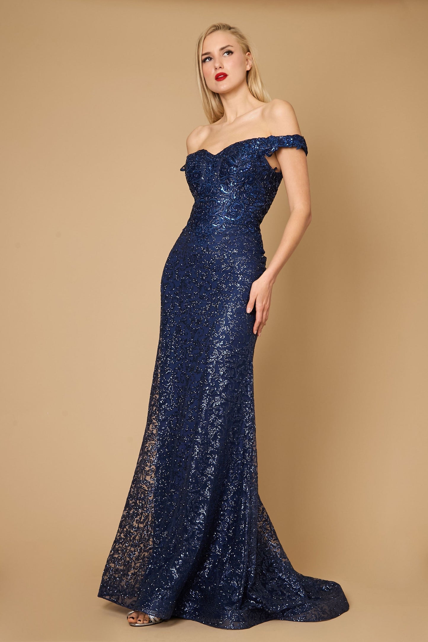 Evening Mermaid Fitted Evening Dress