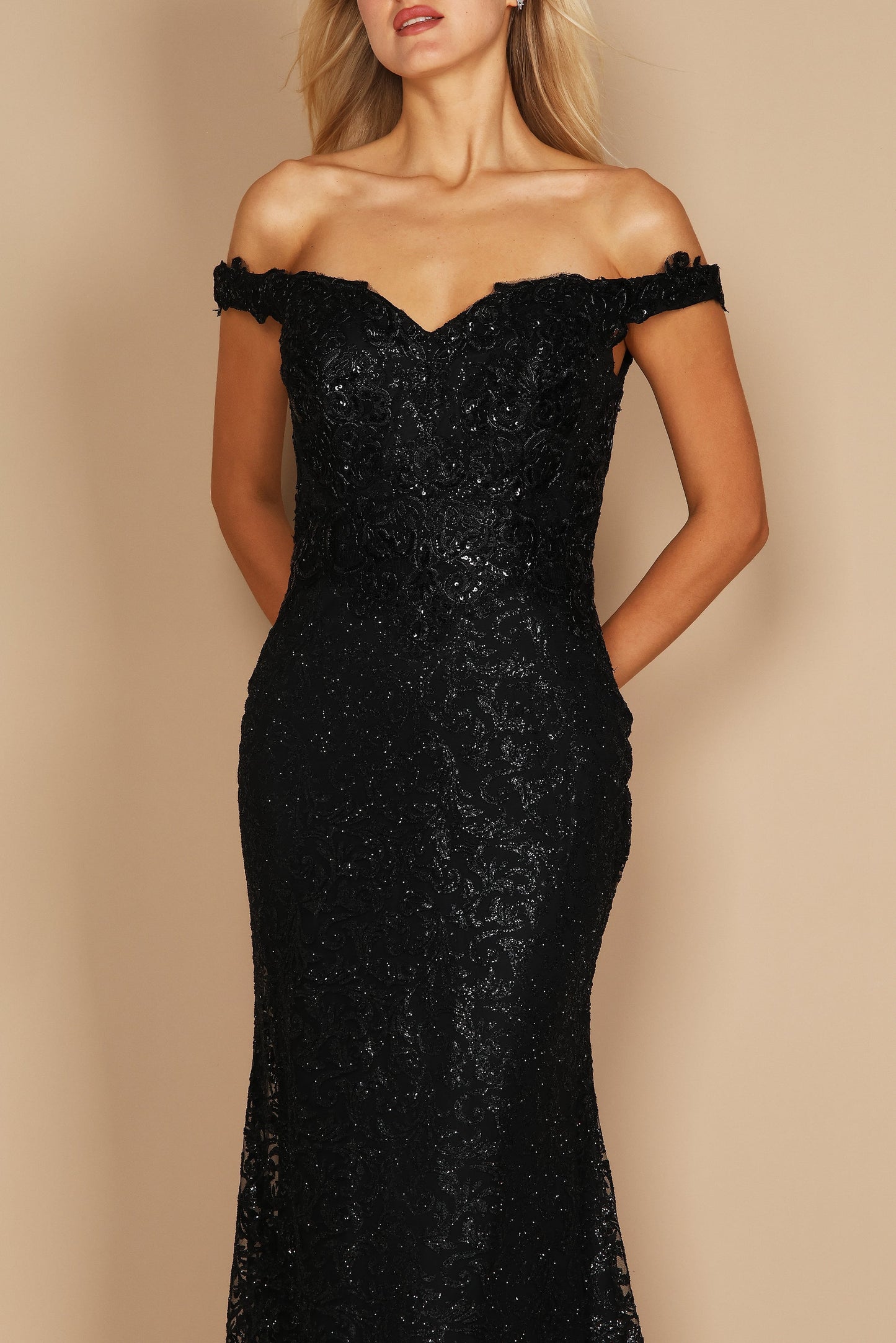 Evening Mermaid Fitted Evening Dress