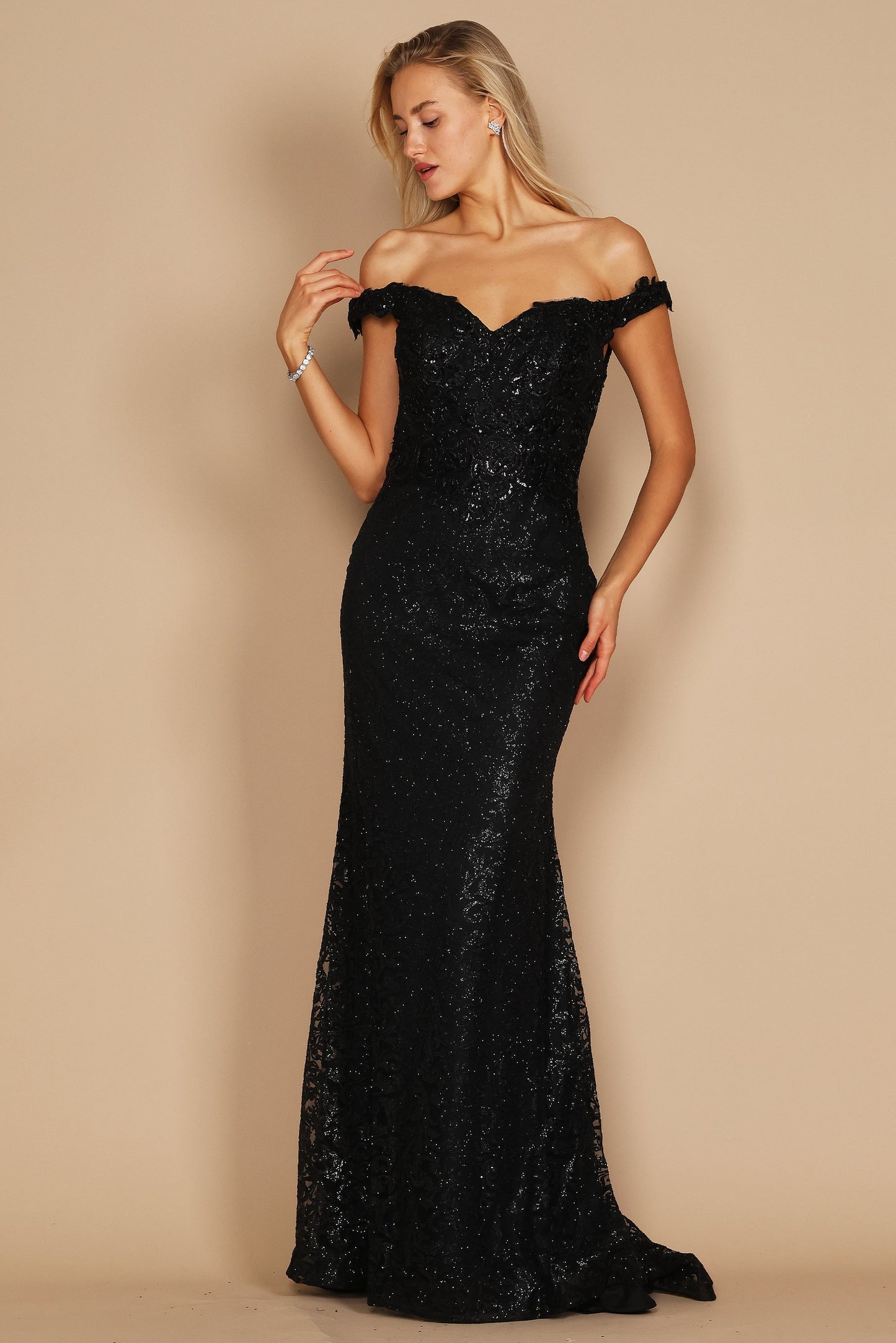 Evening Mermaid Fitted Evening Dress