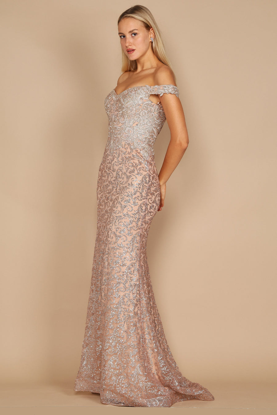 Evening Mermaid Fitted Evening Dress