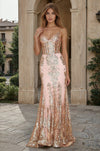 Tailored Corset Long Formal Prom Dress