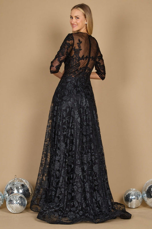 Formal Dresses Long Formal Lace Evening Dress Charcoal
