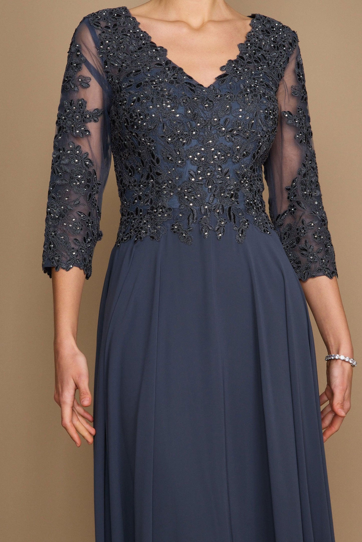 Floor Length Formal Mother of the Bride Dress