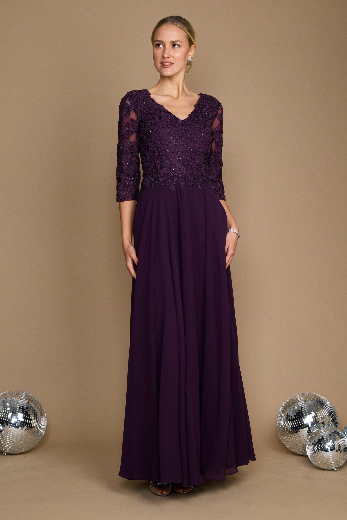 Floor Length Formal Mother of the Bride Dress