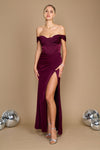 Lace Up Satin Formal Evening Dress