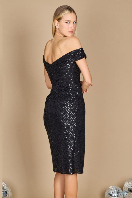 Cocktail Dresses Short Formal Sequin Cocktail Dress Black