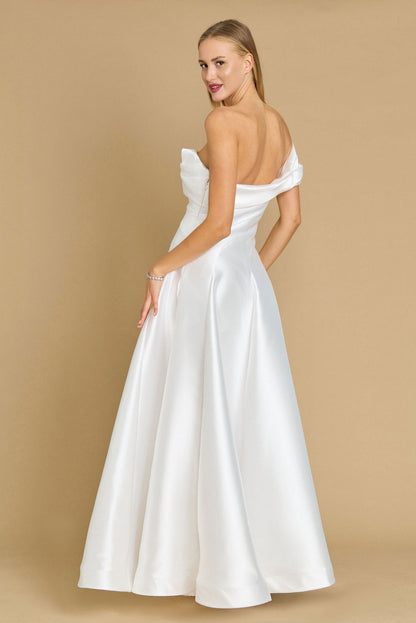 One Shoulder Floor Length Formal Ball Gown Dress