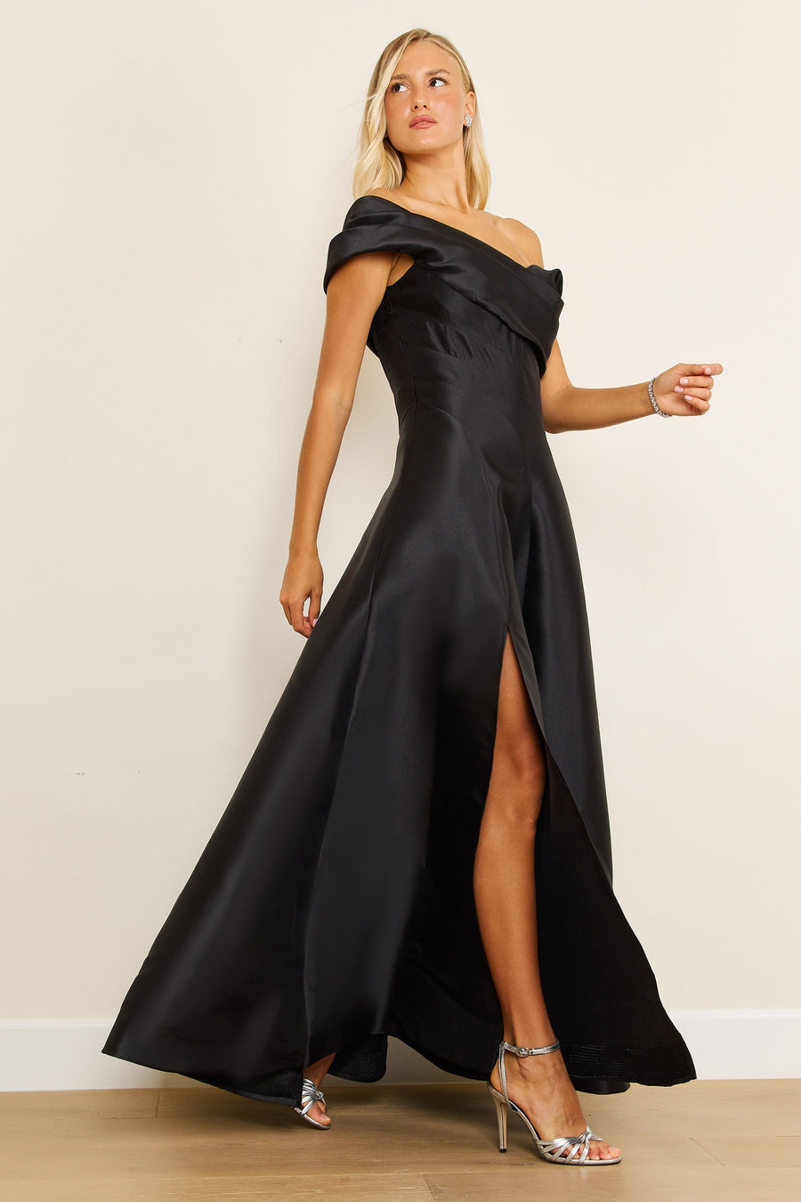 One Shoulder Floor Length Formal Ball Gown Dress