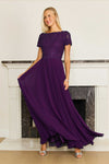 Mini Sleeve Mother Of The Bride Evening Dress