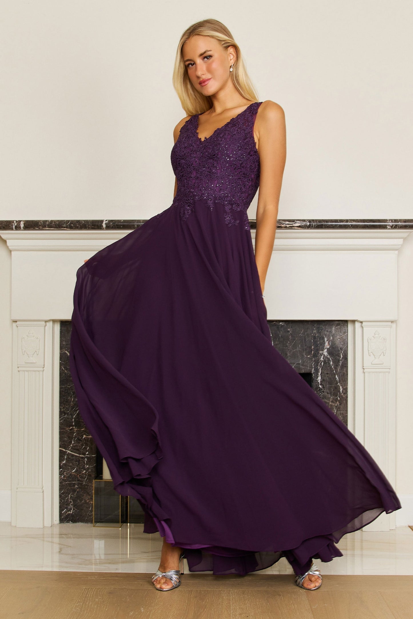 Floor Length Formal Dress Plus Size Evening Gown