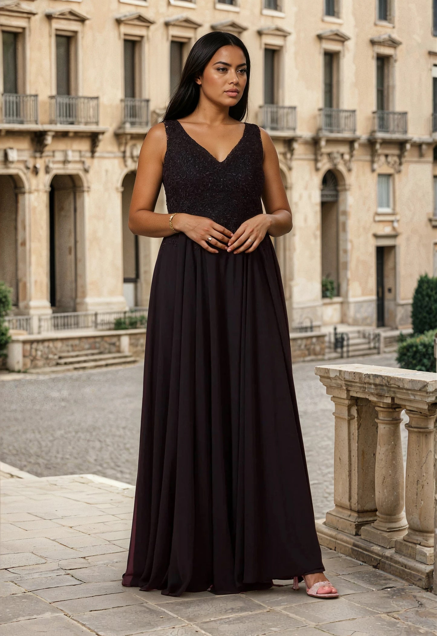Floor Length Formal Dress Plus Size Evening Gown