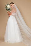 Lace Up Prom Party Dress Formal Ball Gown